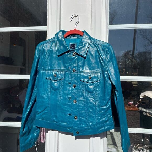 GAP Leather Jacket NWT - Picture 3 of 10